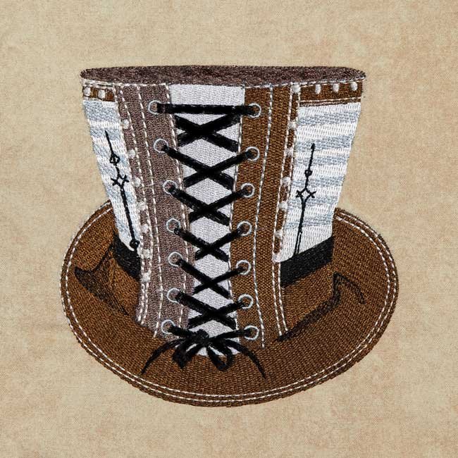 BFC1937 Steampunk Hat and Flowers