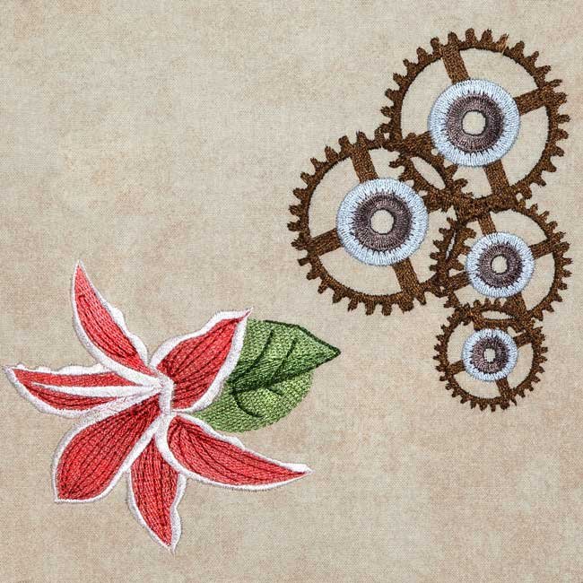 BFC1937 Steampunk Hat and Flowers