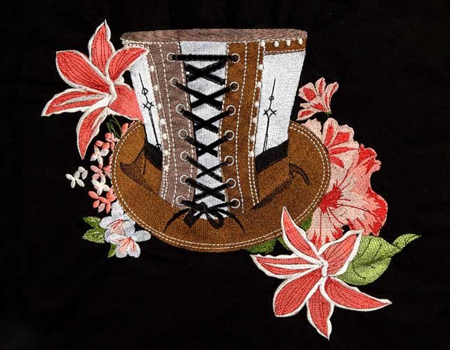 BFC1937 Steampunk Hat and Flowers