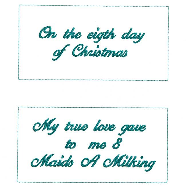 BFC1950 Eighth Day of Christmas