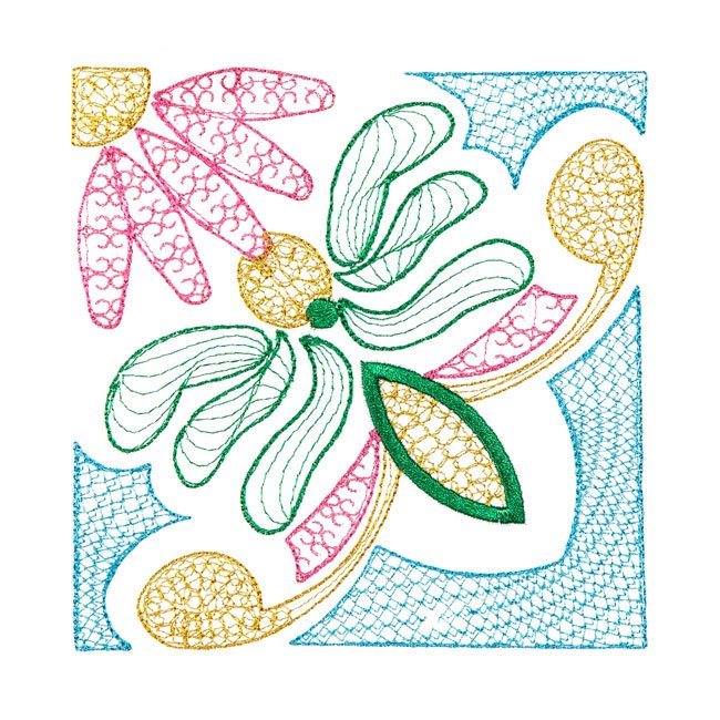 BFC1962 Mexican Talavera Quilt Blocks