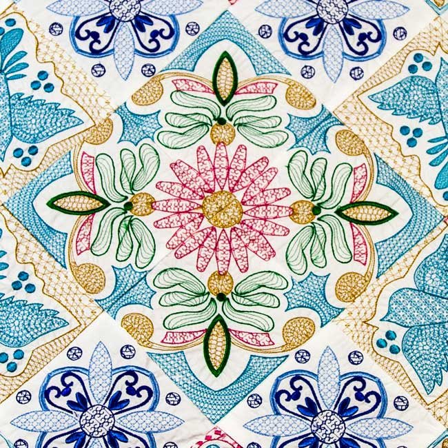 BFC1962 Mexican Talavera Quilt Blocks