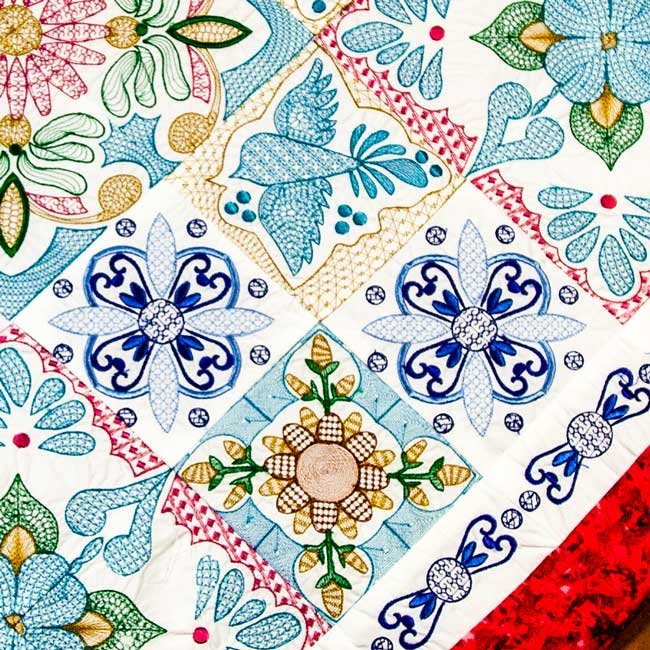 BFC1962 Mexican Talavera Quilt Blocks