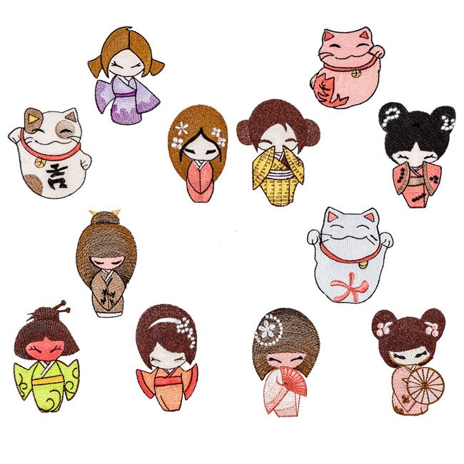 BFC1964 Kokeshi Charms