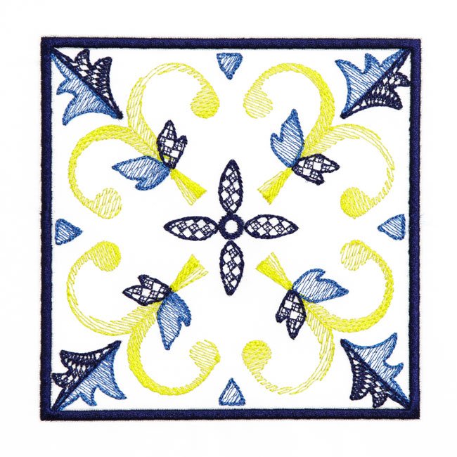 BFC1969 Portuguese Azulejos Tiles Quilt Blocks
