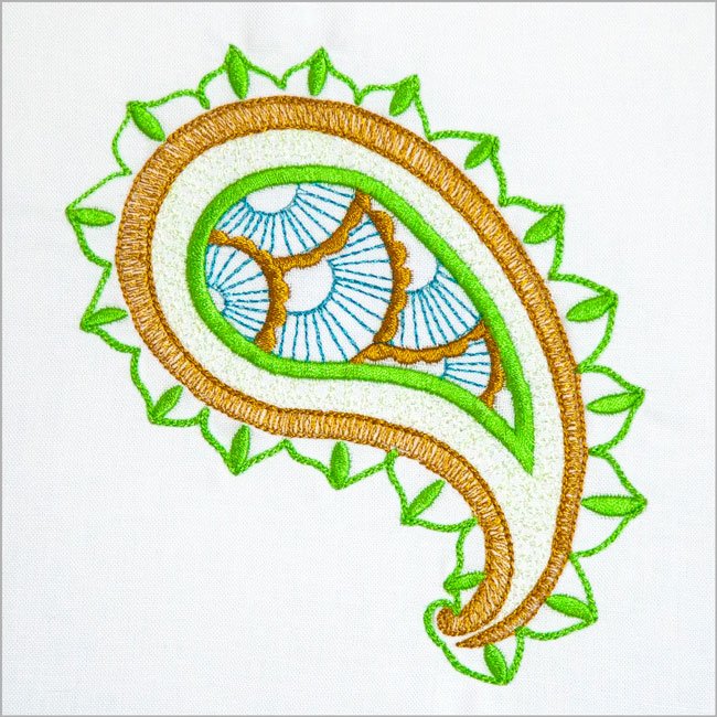 BFC1982 Aquamarine Paisley and More