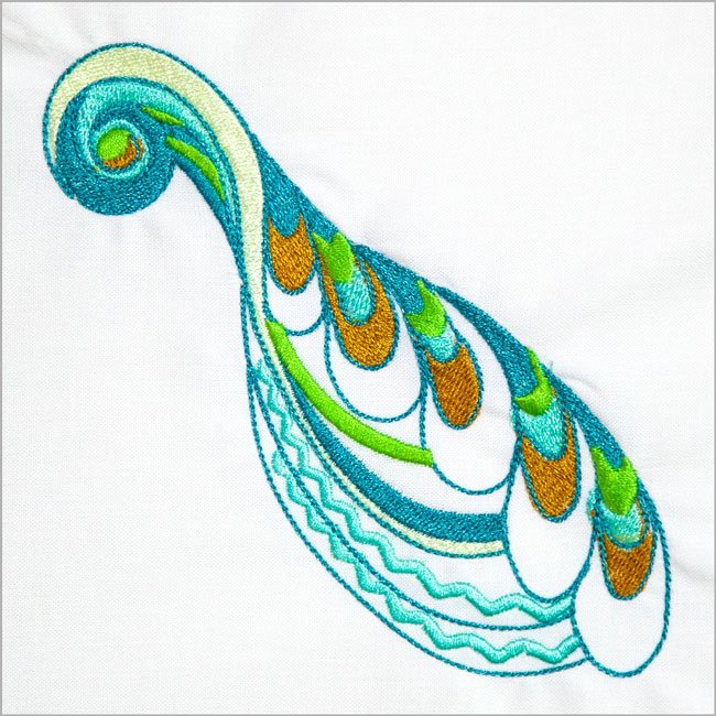 BFC1982 Aquamarine Paisley and More
