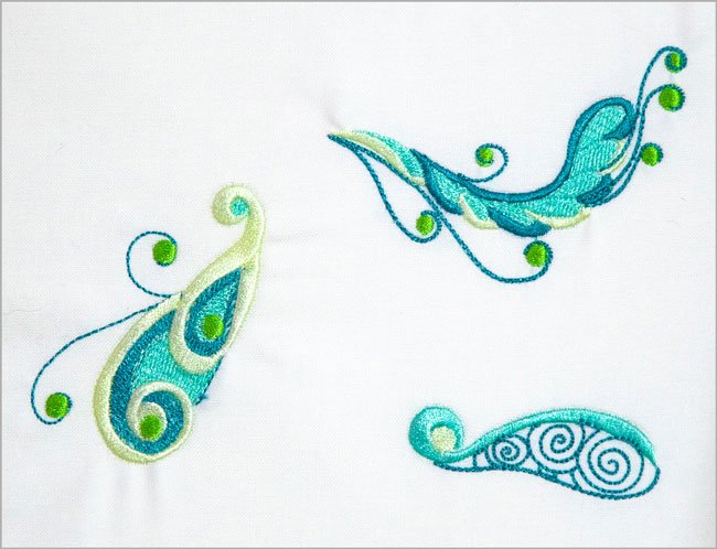 BFC1982 Aquamarine Paisley and More