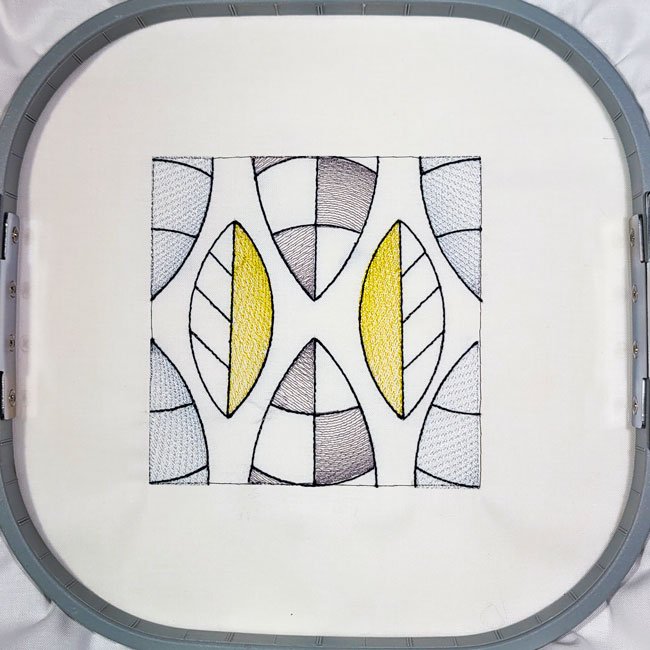 BFC1985 Sheer Art Deco Quilt Blocks