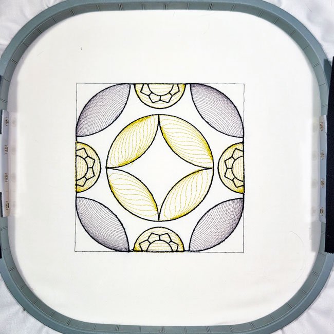 BFC1985 Sheer Art Deco Quilt Blocks