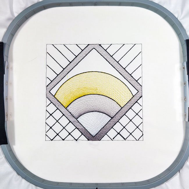 BFC1985 Sheer Art Deco Quilt Blocks