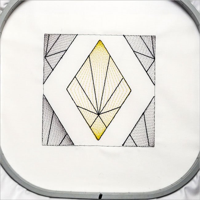BFC1985 Sheer Art Deco Quilt Blocks