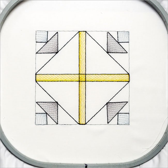 BFC1985 Sheer Art Deco Quilt Blocks