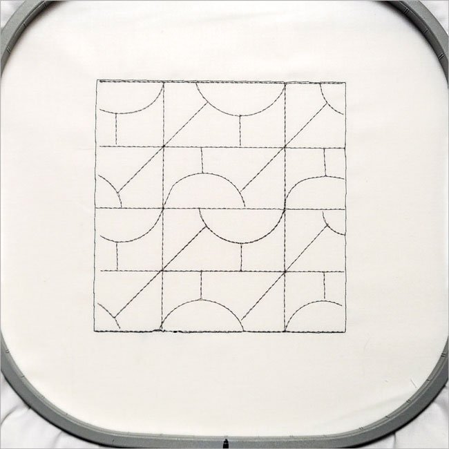 BFC1985 Sheer Art Deco Quilt Blocks