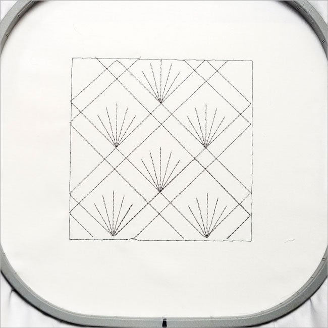 BFC1985 Sheer Art Deco Quilt Blocks
