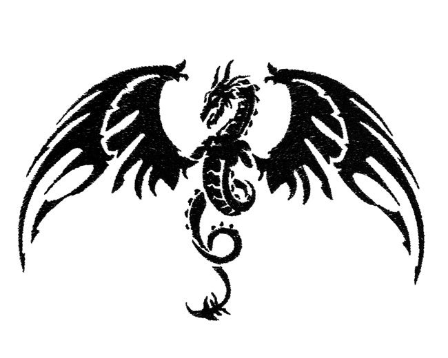 BFC1997 Blackwork Dragon Funset