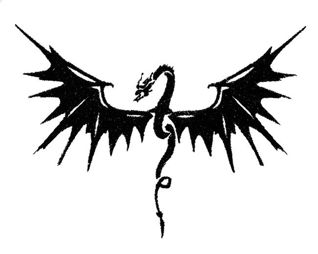 BFC1997 Blackwork Dragon Funset
