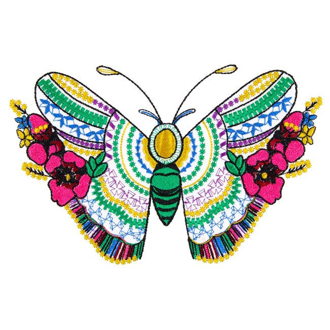 BFC2000 Embellished Colorful Butterfly