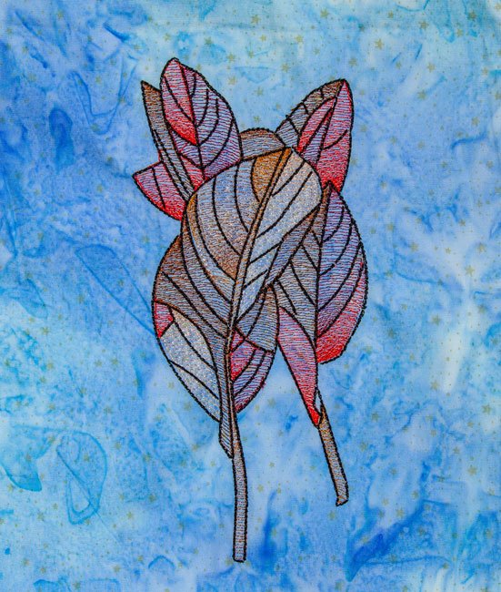 BFC2027 Stained Glass Autumn Leaves