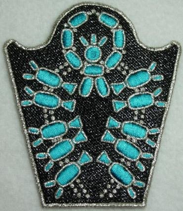 BFC0204 Lace Bowl & Doily Squash Blossom Necklace