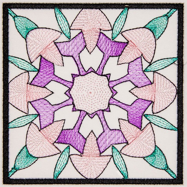 BFC2043 Sheer Watercolor Quilt Blocks