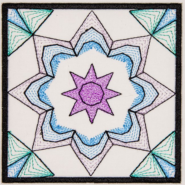 BFC2043 Sheer Watercolor Quilt Blocks