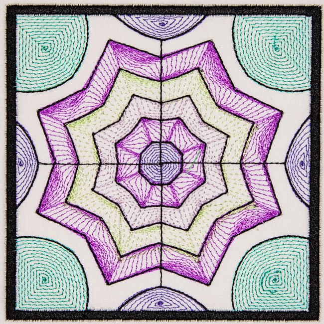 BFC2043 Sheer Watercolor Quilt Blocks