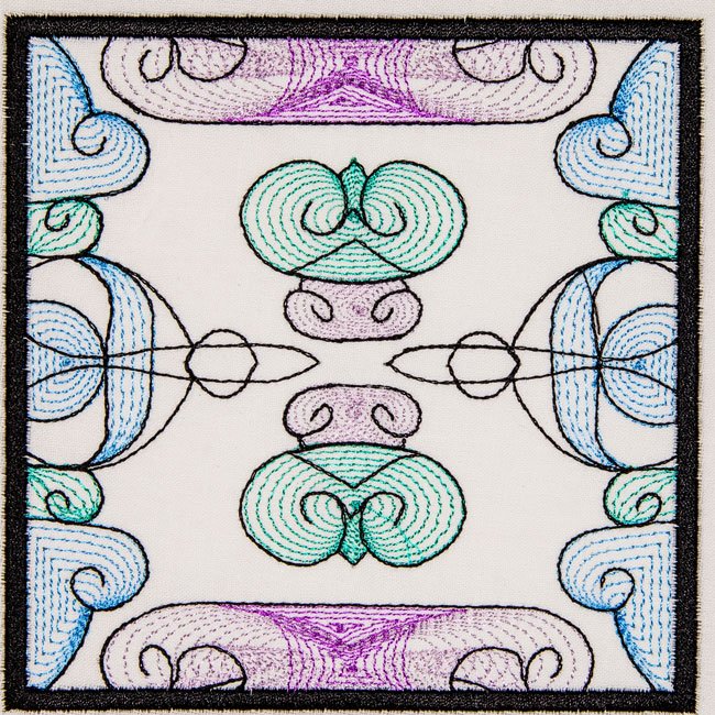 BFC2043 Sheer Watercolor Quilt Blocks