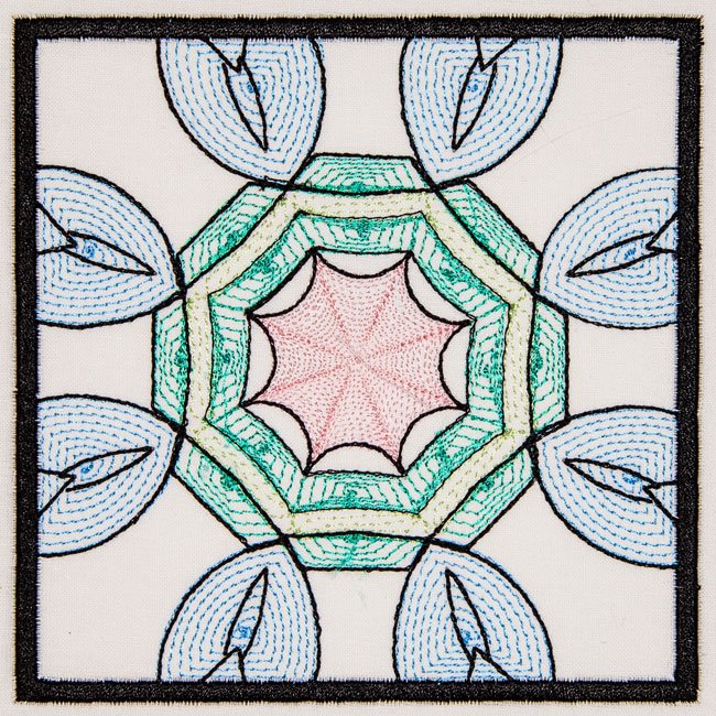 BFC2043 Sheer Watercolor Quilt Blocks