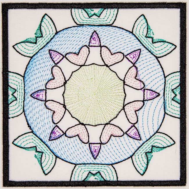 BFC2043 Sheer Watercolor Quilt Blocks