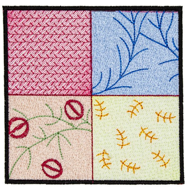 BFC2049 Patchwork Quilt Squares