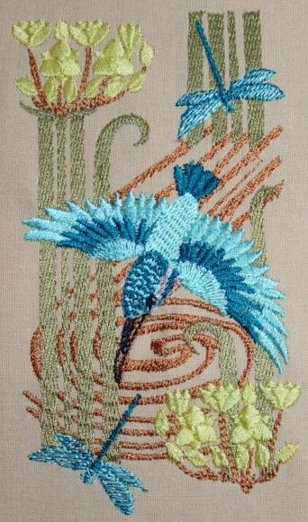 BFC0206 Fanciful Birds and Flowers