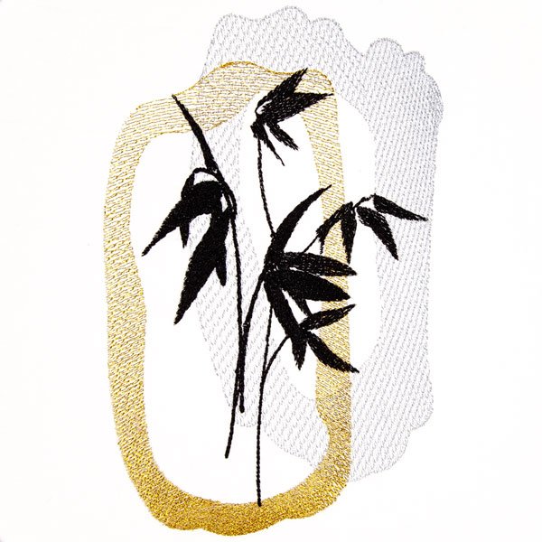 BFC2060 Gold and Black Asian Accents