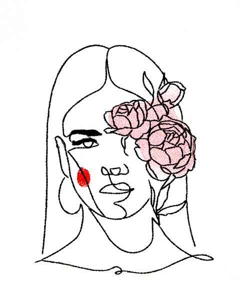 BFC2071 Women Portraits in a Minimalist Style