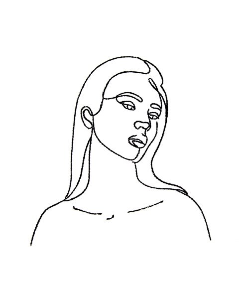 BFC2071 Women Portraits in a Minimalist Style