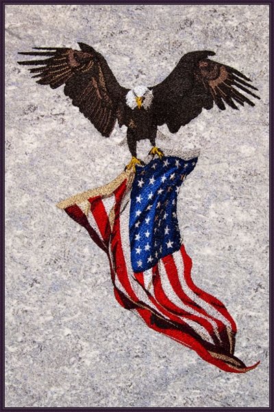 BFC2078 Large Patriotic Eagle No.2