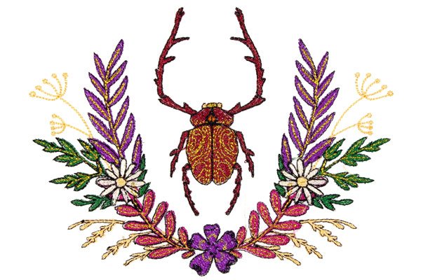 BFC2082 Insects with Flowers