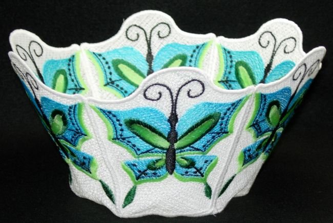 BFC0211 Lace Bowl & Doily Chinese Butterflies