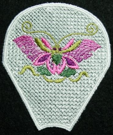 BFC0211 Lace Bowl & Doily Chinese Butterflies