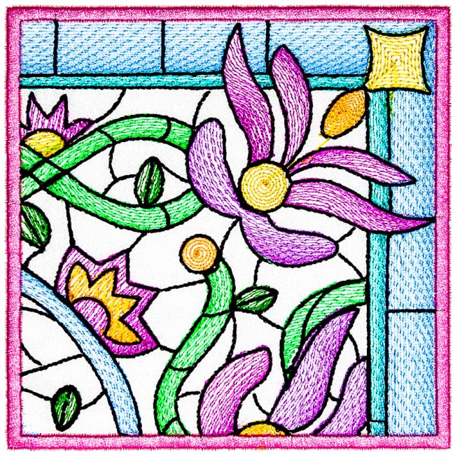 BFC2136  Pretty Colored Florals