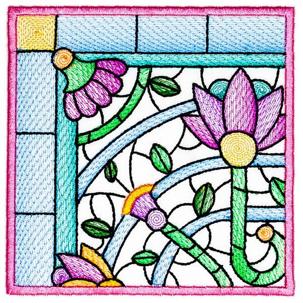 BFC2137  Pretty Colored Florals 2