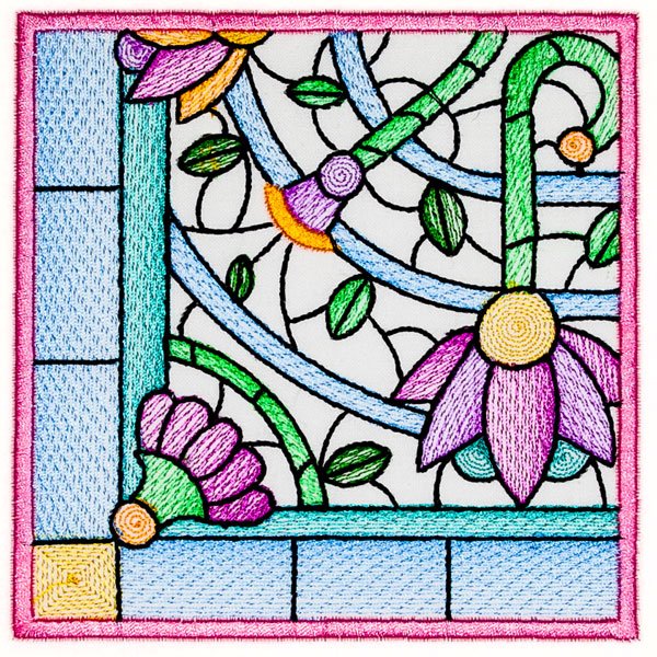 BFC2137  Pretty Colored Florals 2