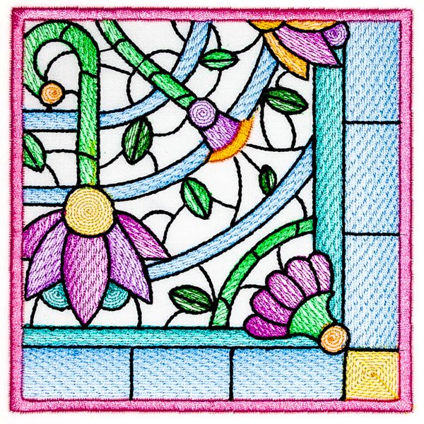 BFC2137  Pretty Colored Florals 2