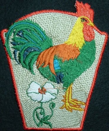 BFC0214 Lace Bowl & Doily - Roosters