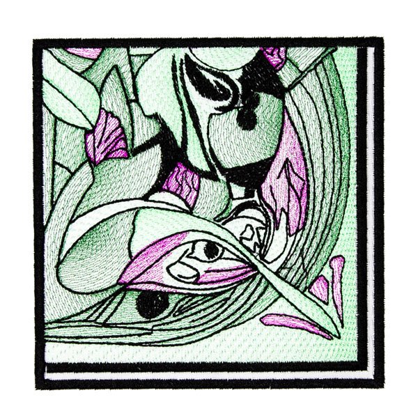 BFC2146 Art Nouveau Quilt Block and Border