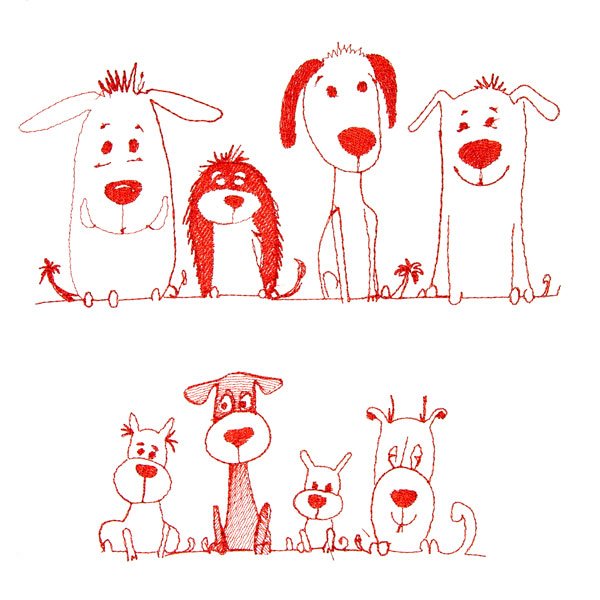 BFC2175 Cute Doggies