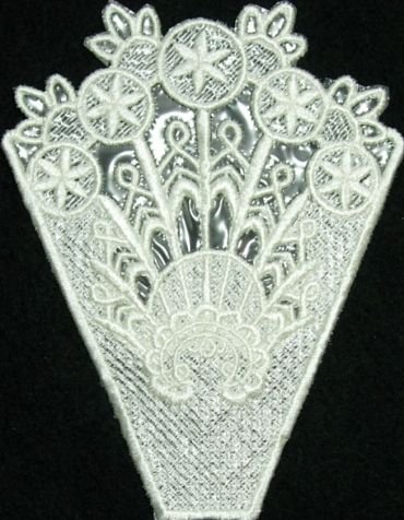 BFC0218 Lace Bowl & Doily White Lace
