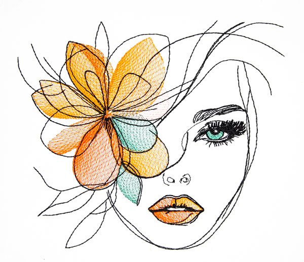 BFC32097  Floral Fashion Ladies -01