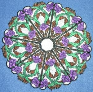BFC0229 Lace Doily Art Nouveau