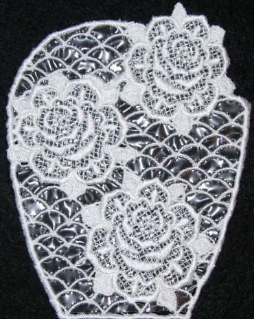 BFC0240 Lace Bowl & Doily-Lace Rose